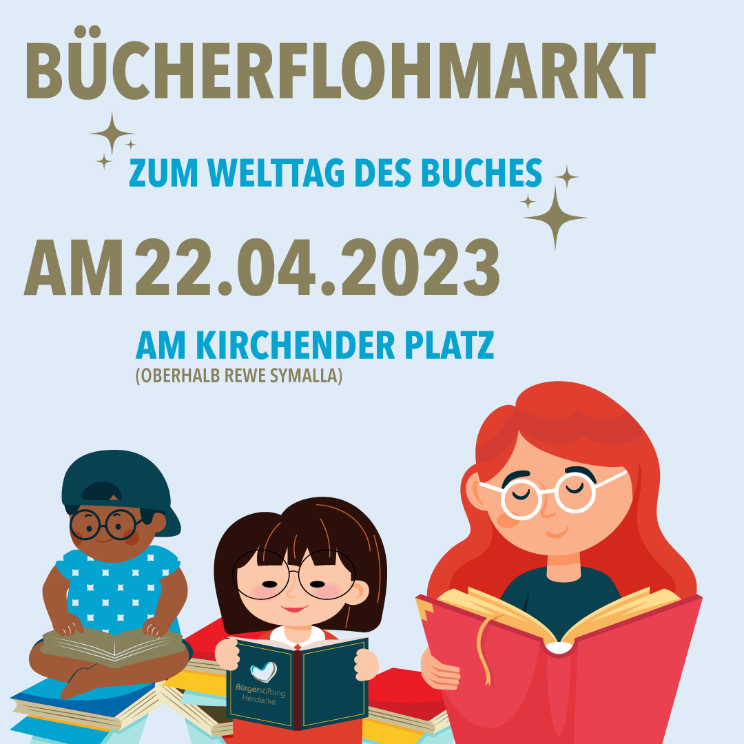 Bücherflohmarkt am Samstag 23.04.2022 